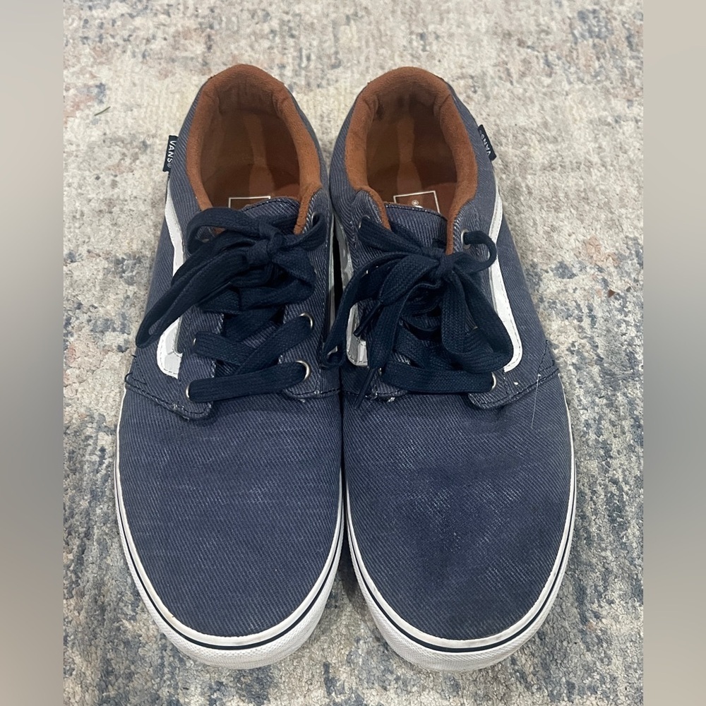 Vans Navy and White Sneakers